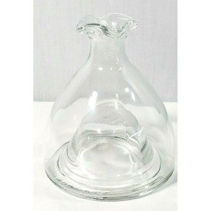 RARE Decorative Italian MOD DEP  Clear Glass Bottle OIL VINEGAR WINE Decanter